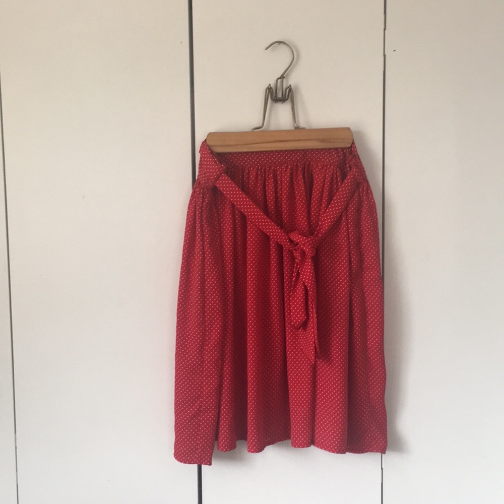 Red & White Polka Dot Skirt